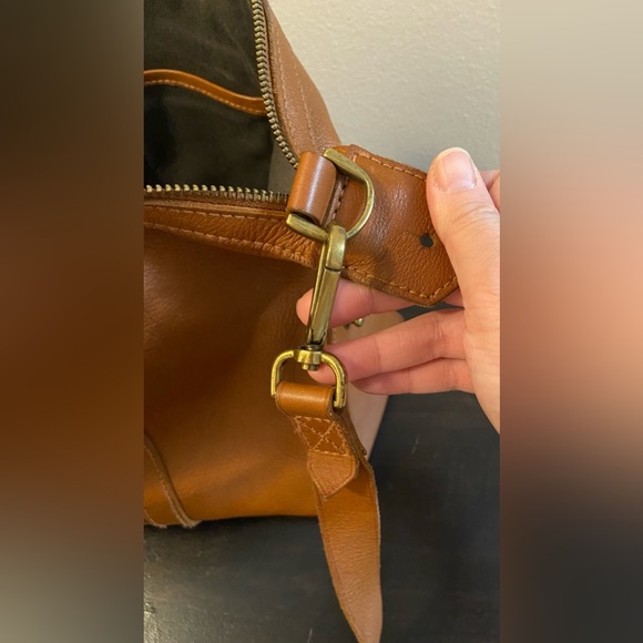 MADEWELL Glasgow English Saddle Leather Satchel Top Handle Shoulder Bag B6386 - Picture 12 of 16